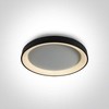 Lubinis šviestuvas 30W LED plafonas, juodas, 2700/3000/4000K, 62130L/B/V