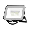 30W LED prožektorius PRO-S, juodu korpusu, 6500K, SAMSUNG CHIP