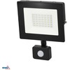 Bemko 30W LED prožektorius su judesio davikliu KASTEL, juodas, 6000K, IP65