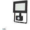Kafler 30W LED prožektorius su judesio davikliu KASTEL, juodas, 6500K, IP65