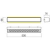 30W LED sieninis lauko šviestuvas AROOS, baltas, 3000K, IP65, šviečia į viršų ir į apačią, 90262
