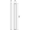 30W LED sieninis šviestuvas HORIZON, juodas, 3000/4000K, IP44, 01-3791