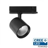 30W LED šviestuvas į 3 fazių bėgelius, juodas, 4000K, CREE LED chip