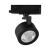 V-tac 30W LED šviestuvas į bėgelius, juodas, 3000/4000/6400K