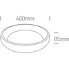 Lubinis šviestuvas 30W LED vidaus plafonas, juodas, 2700/3000/4000K, dimeriuojamas, 62134N/B/V