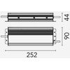 320W LED maitinimo šaltinis, 48V