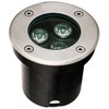 3,2W LED įleidžiamas į žemę šviestuvas LOTUS, sidabro sp., 3100K, 4186800