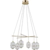 32W LED pakabinamas šviestuvas ALANI, aukso sp./skaidrus, 3000K