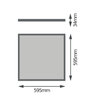 Ledvance 32W LED panelė PANEL 4IN1, 600x600mm, balta, 4000K, UGR19
