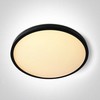 Lubinis šviestuvas 32W LED paviršinis šviestuvas, juodos sp., 2800/3300/4000K, 400mm, UGR19, 62020DU/B/V
