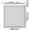 Ledvance 33W LED panelė PANEL COMFORT, 4000K, DALI