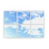 33W LED panelė PL PRINT SKY, baltu korpusu, 60x60cm, 6vnt. rinkinys
