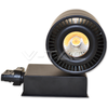 V-tac 33W LED COB šviestuvas į 3 fazių bėgelius, CRI >95, juodu korpusu, 6000K