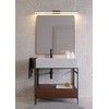 34,32W LED sieninis šviestuvas BARRIO, juodas, 4000K, IP44, 01-2512