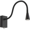 3,4W LED sieninis šviestuvas KOKO, juodas, 3200K, 4157500