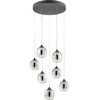35,5W LED pakabinamas šviestuvas KHADI, juodos/dūmų sp., 3000K, dimeriuojamas, 01-3489