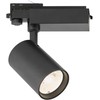 35W LED akcentinis šviestuvas į 3 fazių bėgelius HERCULES, juodas, 4000K, 3913-013B-4-S-24
