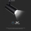 V-tac 35W LED COB šviestuvas į bėgelius, juodas, 4000K, SAMSUNG LED chip