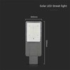 V-tac 35W LED gatvės šviestuvas, pilkas, 6500K, su saulės baterija ir montavimo priedais