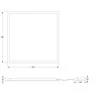 35W LED įleidžiama panelė FLAT MP, balta, 4000K, DALI, IP40