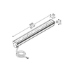 35W LED įleidžiamas į žemę šviestuvas IN-ROL 600, juodas, 3000K, 30°, DALI