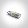 3,5W LED lemputė, dimeriuojama, G9, 3000K, 7103ALGD/W