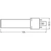 Osram 3,5W LED lemputė DULUX, G23, baltos matinės sp., 3000K