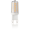 3,5W LED lemputė, G9, skaidri, 3000K, dimeriuojama