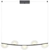 35W LED pakabinamas šviestuvas SINCLAIR, juodos sp./skaidrus, 3000K, dimeriuojamas, 01-3244