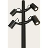 35W LED pastatomas lauko šviestuvas, juodas, 3000K, IP65, E406