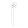 35W LED pastatomas lauko šviestuvas, juodas, 3000K, IP65, E406