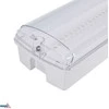 Luxmena 3,5W LED paviršinis evakuacinis šviestuvas GALER, baltas, 6500K, IP65, 3h veikimas autonominiu režimu, su piktogramų rinkiniu