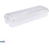 Luxmena 3,5W LED paviršinis evakuacinis šviestuvas GALER, baltas, 6500K, IP65, 3h veikimas autonominiu režimu, su piktogramų rinkiniu