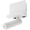 3,5W LED sieninis šviestuvas PANEL, baltas, 3000K, su USB