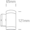 Cilindro formos šviestuvas, GU10, antracito sp., 67130E/AN