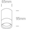 Cilindro formos šviestuvas, GU10, antracito sp., 67130C/AN