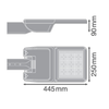 Ledvance 36W gatvės šviestuvas SL FLEX SM, baltas, 4000K