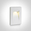 3,6W LED įleidžiamas sieninis lauko šviestuvas, baltas, 3000K, 68062/W/W