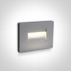 3,6W LED įleidžiamas sieninis lauko šviestuvas, pilkas, 3000K, 68064/G/W