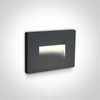 3,6W LED įleidžiamas sieninis lauko šviestuvas, antracito sp., 3000K, 68064/AN/W