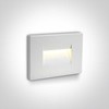 3,6W LED įleidžiamas sieninis lauko šviestuvas, baltas, 3000K, 68064/W/W