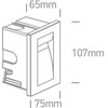 3,6W LED įleidžiamas sieninis lauko šviestuvas, antracito sp., 3000K, 68062/AN/W