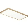 36W LED lubinis šviestuvas OLBIS, medžio/baltos sp., 2800/4000/6000K, IP44