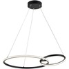 36W LED pakabinamas šviestuvas DOUBLE, juodas, 3000K, 4275800