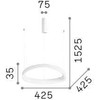 36W LED pakabinamas šviestuvas GEMINI, baltas, 2700K, 341521
