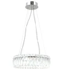 36W LED pakabinamas šviestuvas NOSTA, chromo sp./skaidrus, 3000K