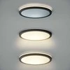 Italux 36W LED paviršinė panelė CORTE, juoda, 2800/4000/6000K