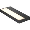 36W LED sieninis šviestuvas APEX, juodas, 3000K, 01-3762