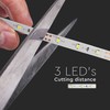 V-tac 3,6W/m LED juosta, 60LED/m, 12V, geltona šviesos sp., IP20, 5 metrų ritė