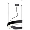 37W LED pakabinamas šviestuvas SEMI, juodas, 4000K, 1000mm, 3918-0010-4-B-N